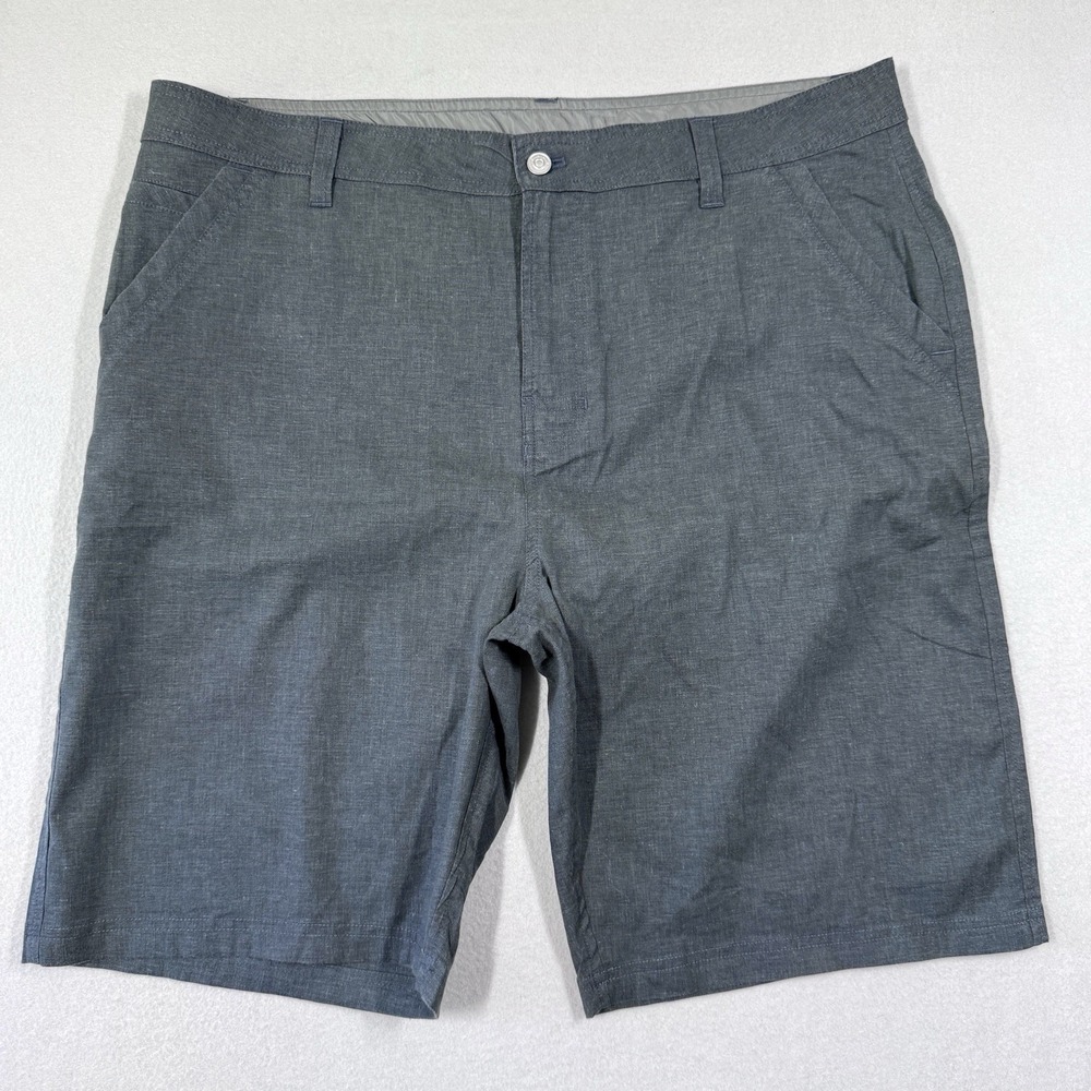 Prana‎ Shorts Mens 40 Furrow Hemp Blend Lightweight Chino Hiking Outdoor Grey